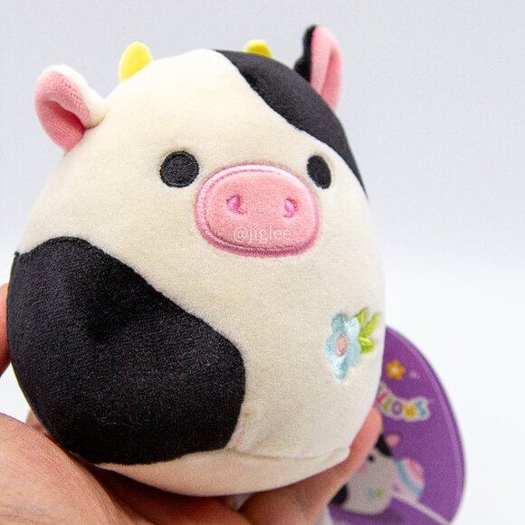 4" Connor the Cow Easter Spring Squishmallows Edition Plush Stuffed Toy BNWT - Picture 3 of 4